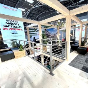 Expo Real: STRABAG zeigte mit neuem Standkonzept Leistungsspektrum im Bereich Immobilien